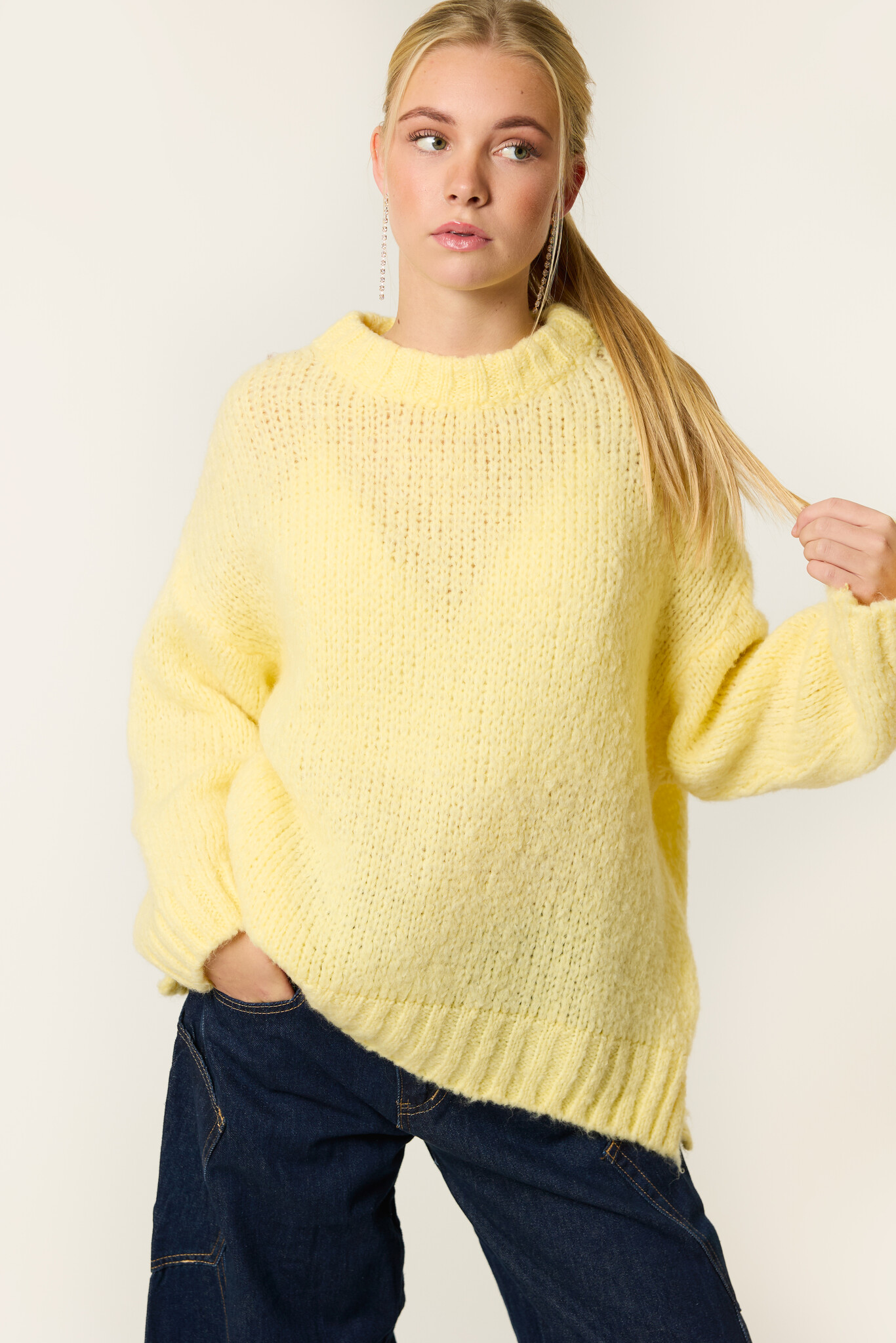 Milou trui | Lichtgeel