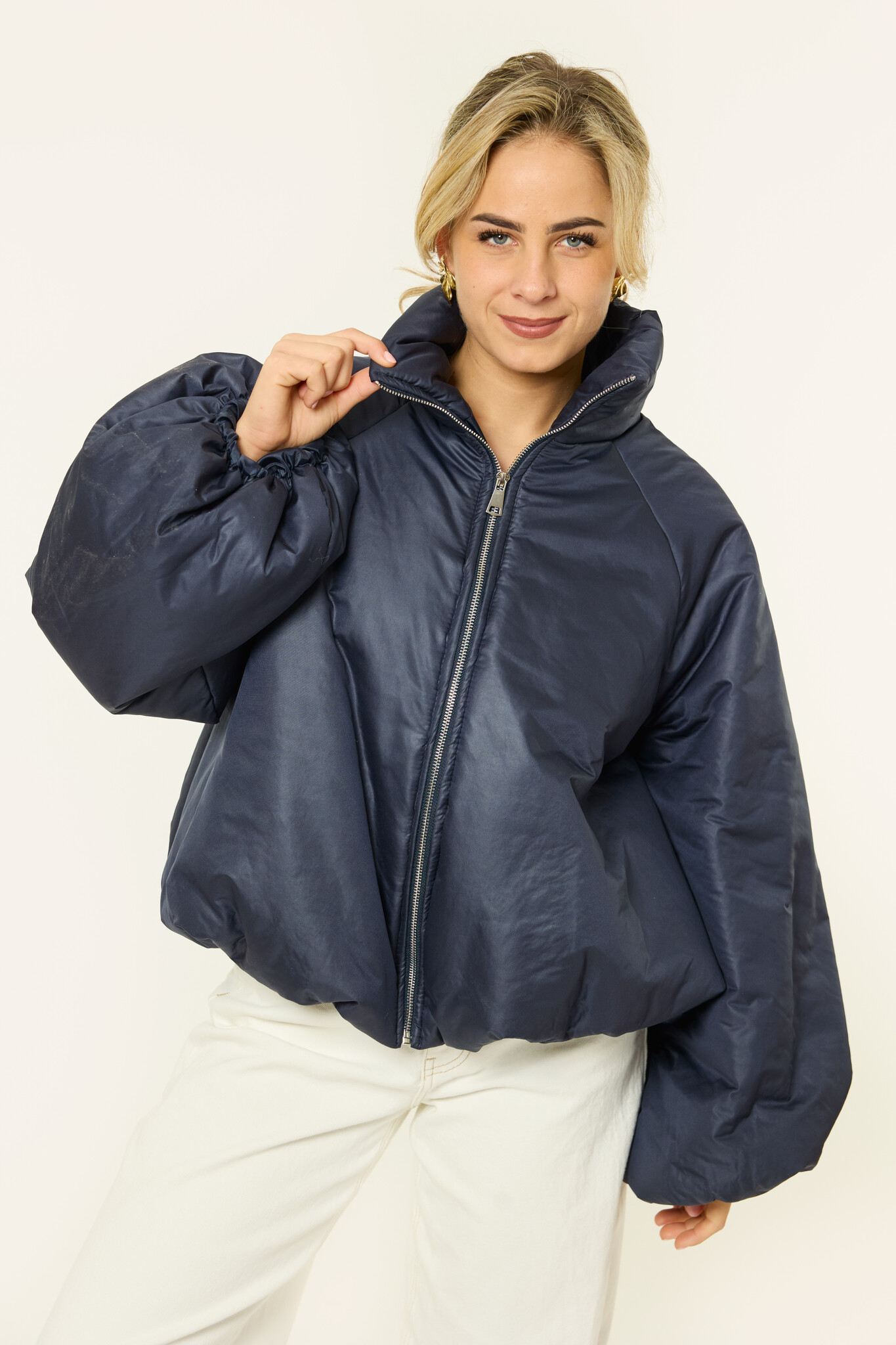 Bo korte pufferjas | Navy