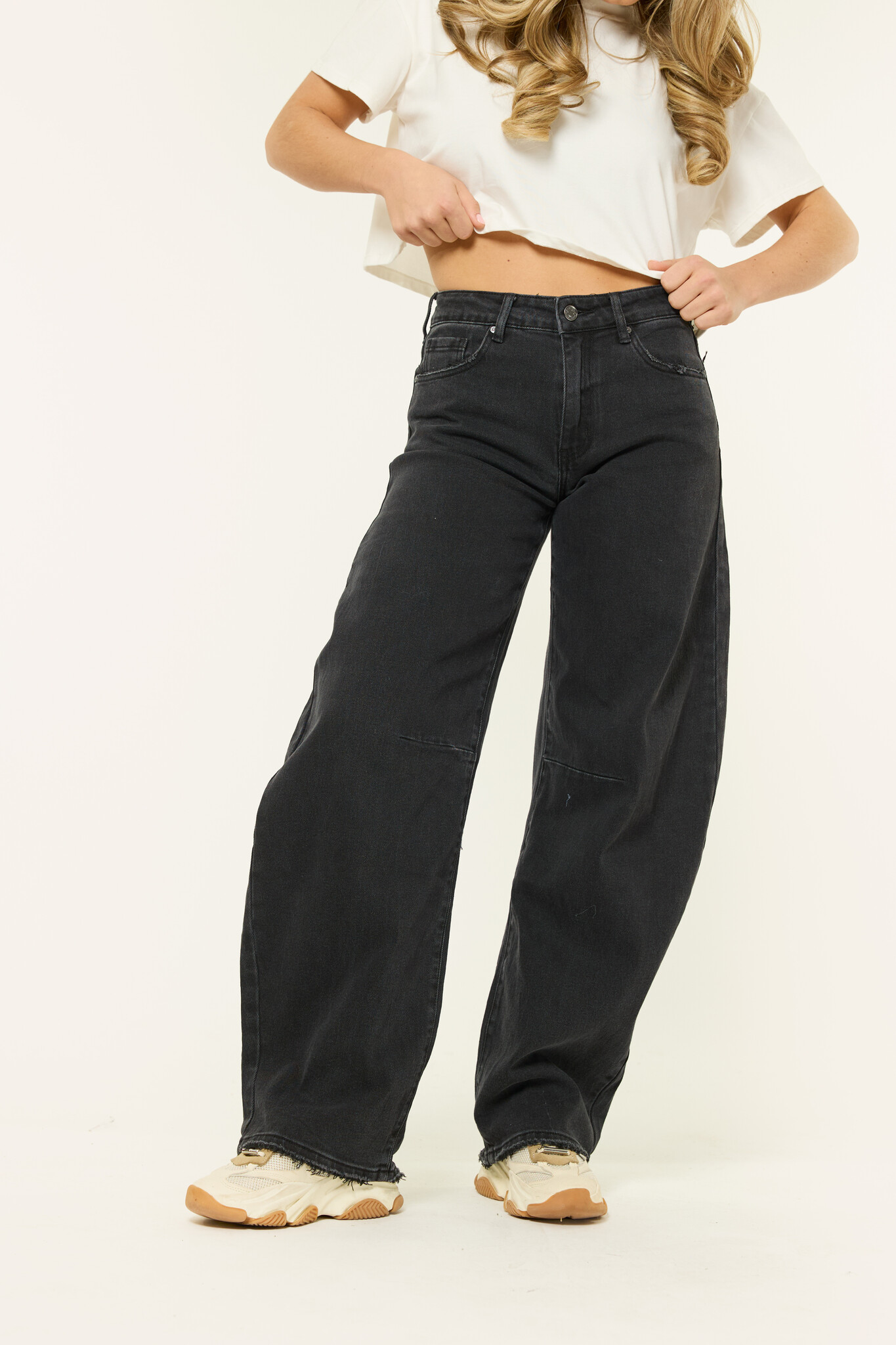 Balloon jeans | Zwart