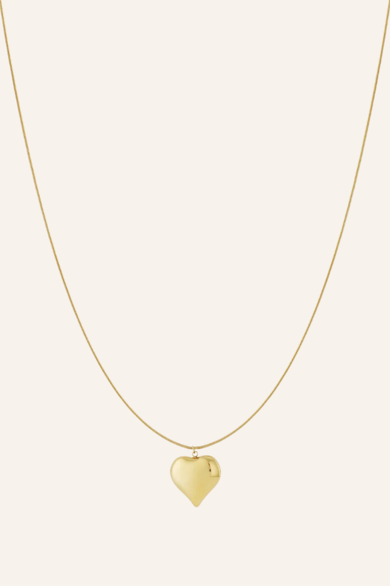 Lange ketting met hart | Goud