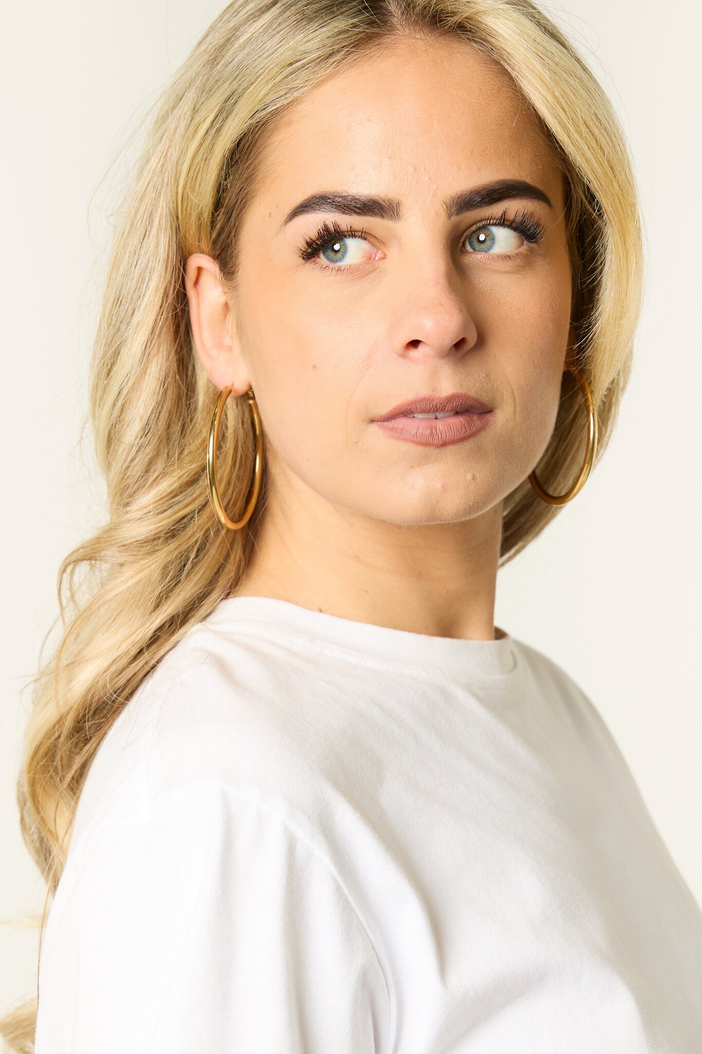 Grote hoop oorbellen | Goud