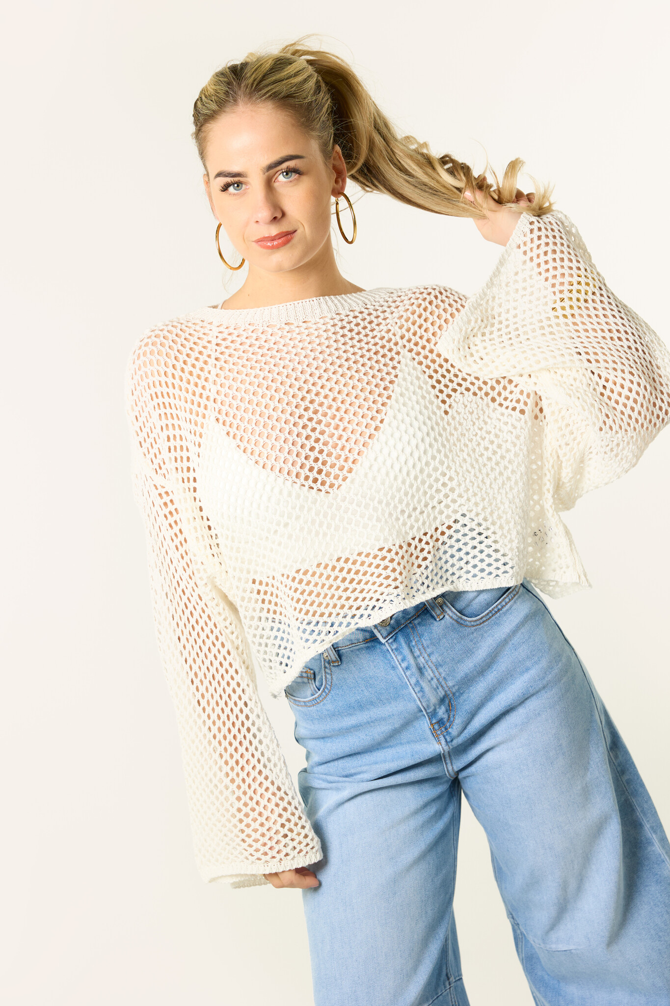 Do crochet longsleeve | Wit