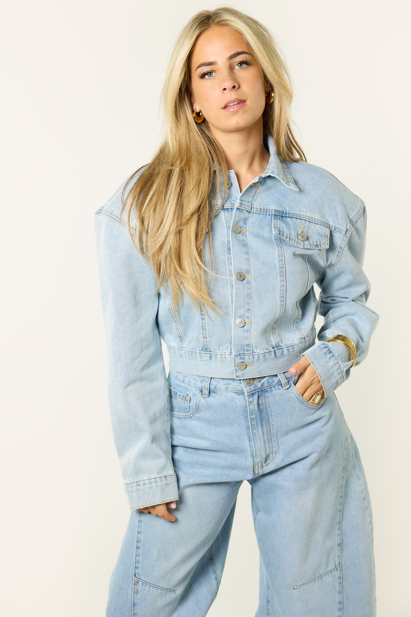 Layla denim jacket | Denimblauw