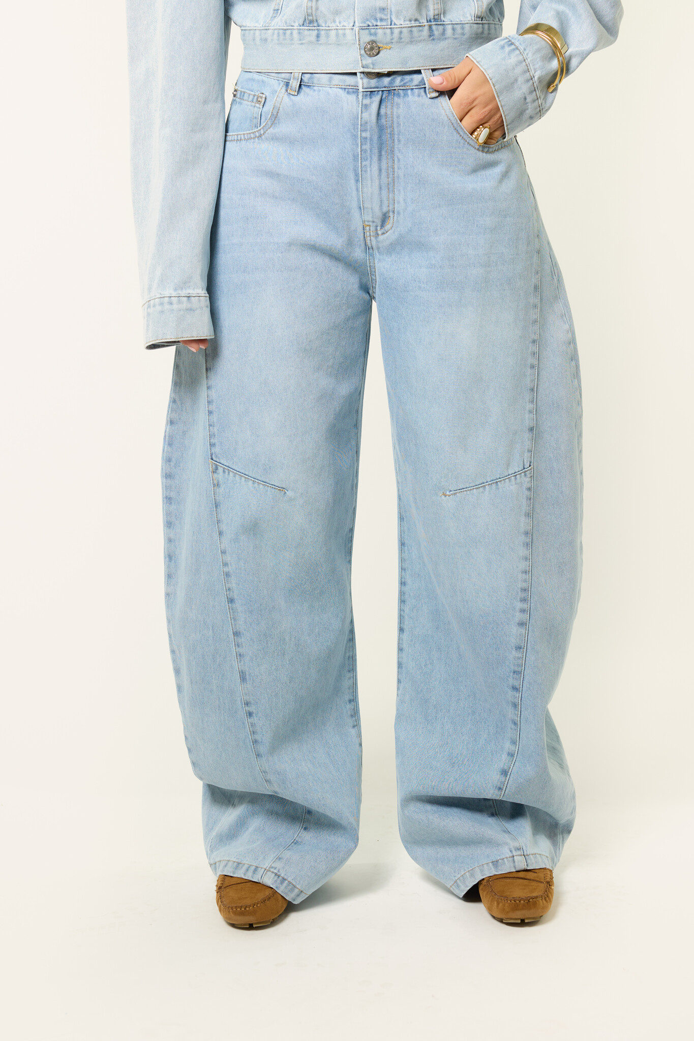 Layla balloon jeans | Denimblauw