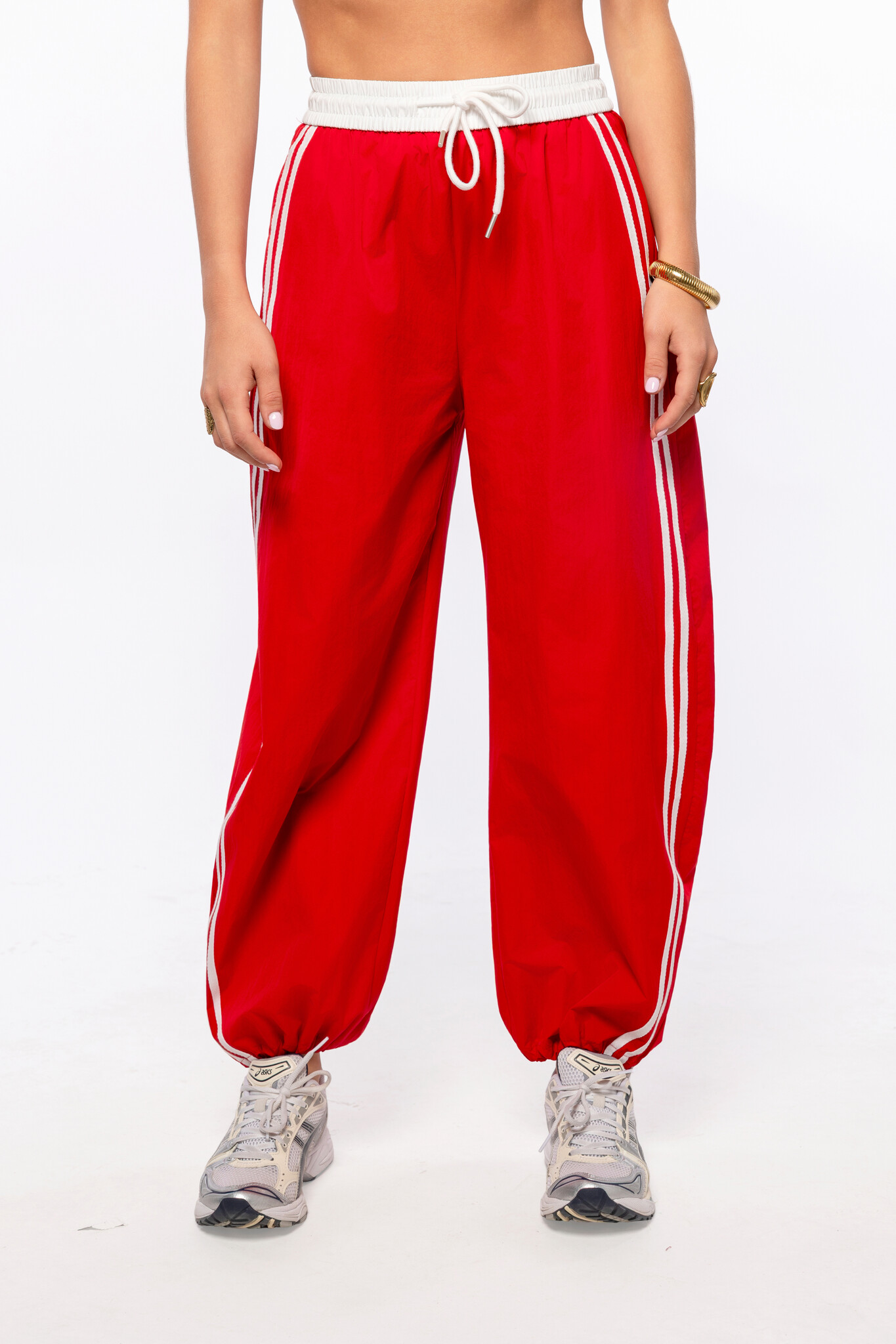 Madison pantalon met streep | Rood