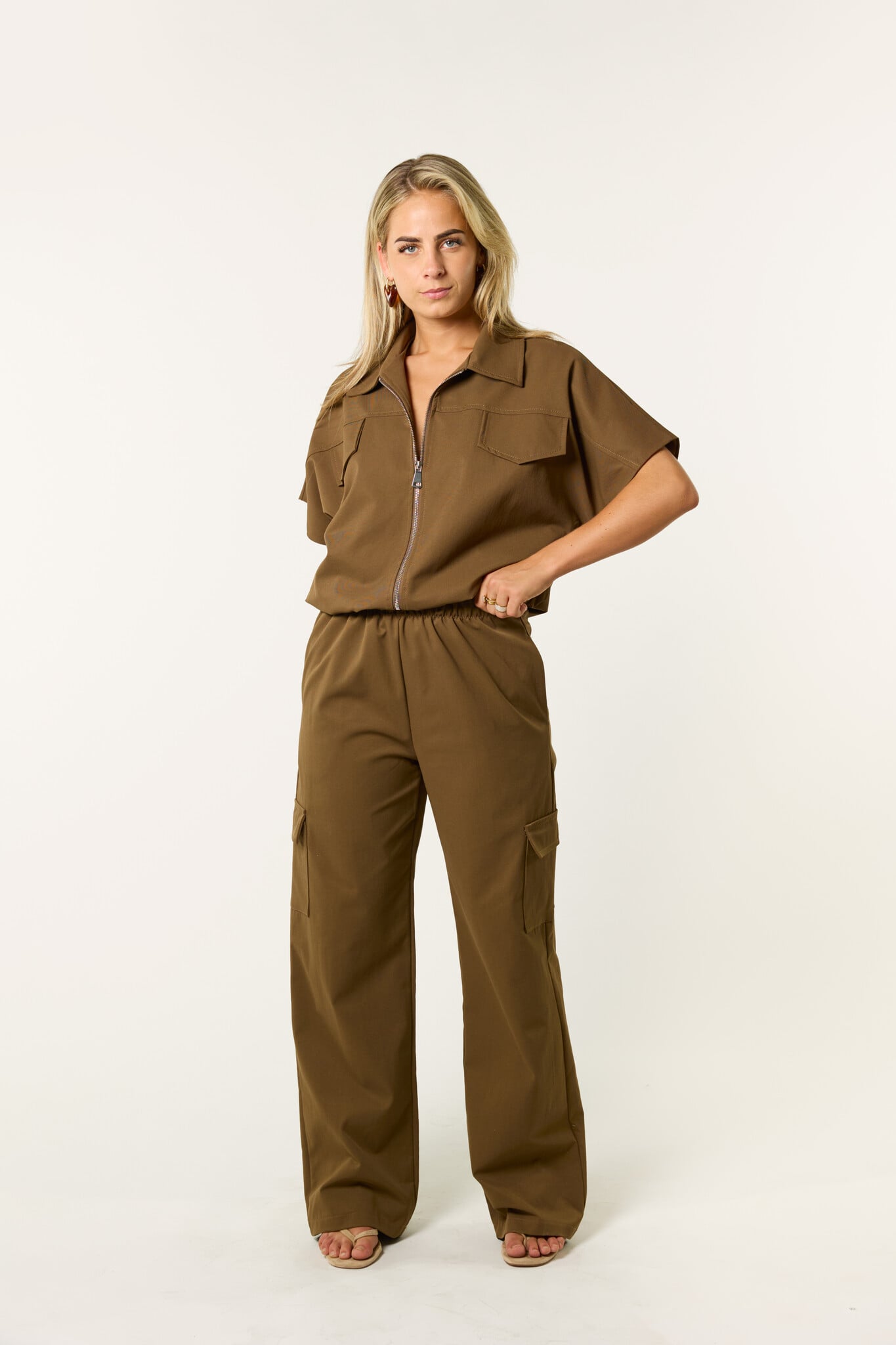 Isabeau cargo pantalon | Khaki