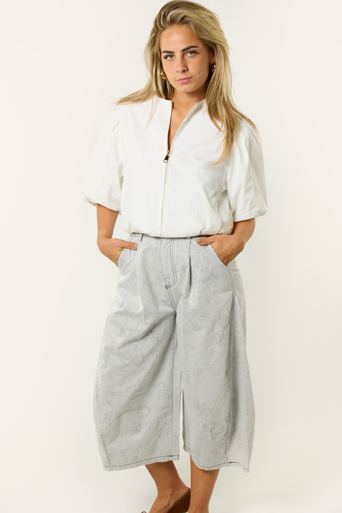Gaby denim culotte | Lichtblauw