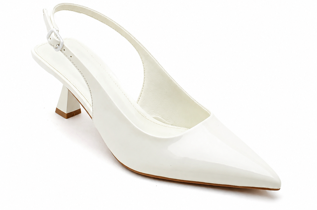 Kitten heels | Wit