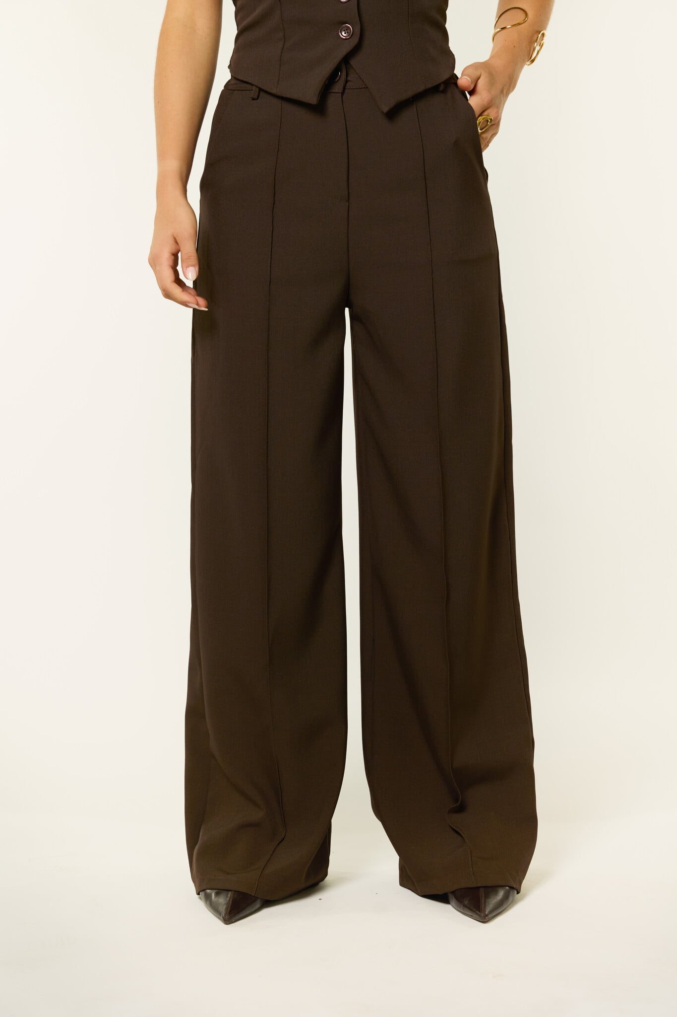 Milou co-ord pantalon | Bruin