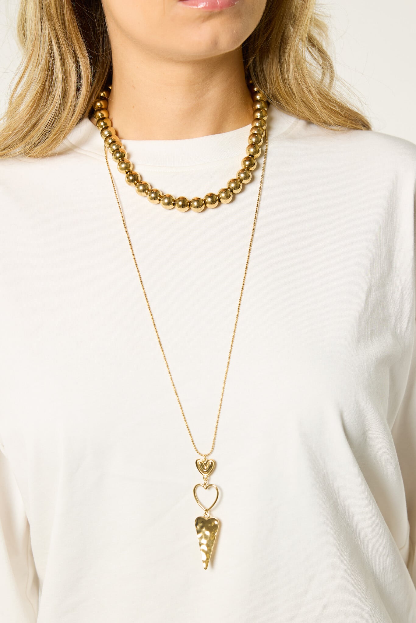 Kralen ketting | Goud