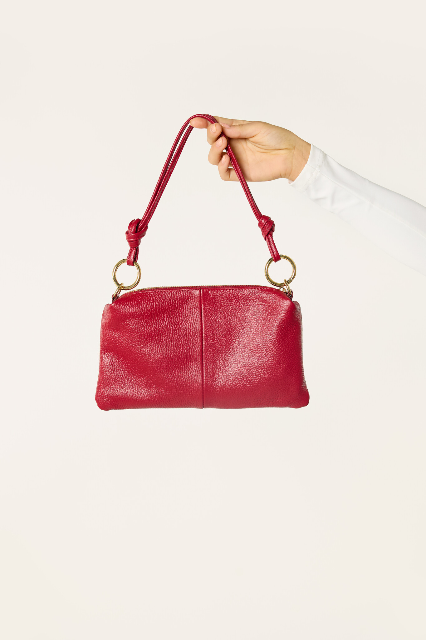 Debbie leren tas | Rood