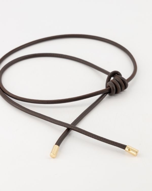 Jenna leatherlook taille riem | Donkerbruin