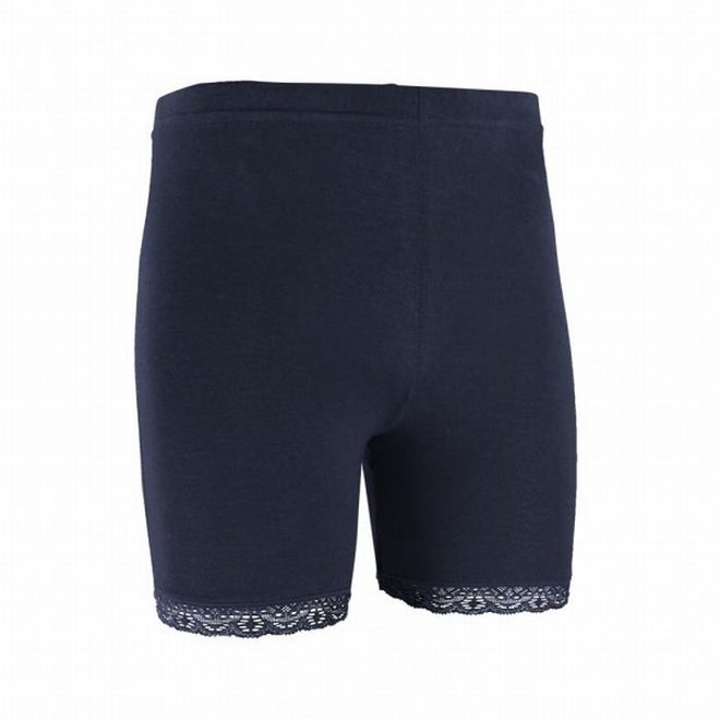 Meisjes onderbroekje met kant donkerblauw