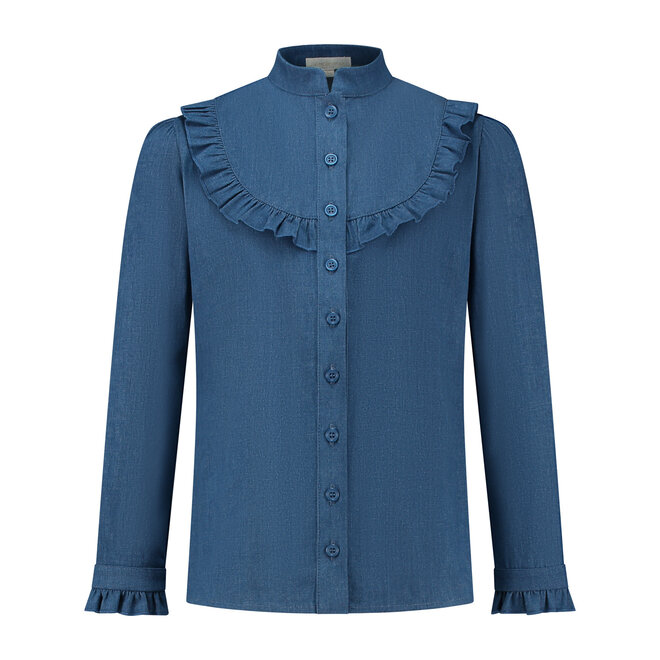 Jeansblouse Cinthia blauw
