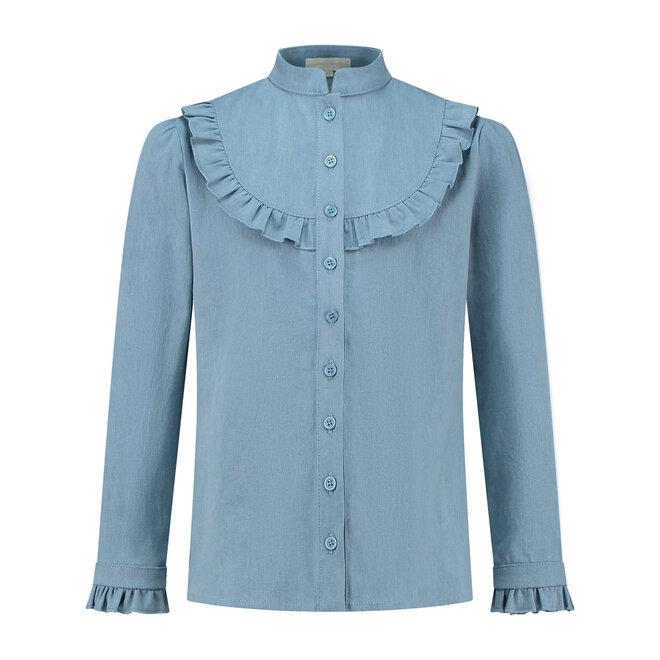 Jeansblouse Cinthia lichtblauw