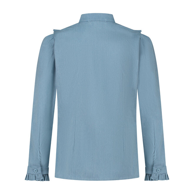 Jeansblouse Cinthia lichtblauw