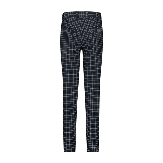 Broek Pieter donkerblauw ruit