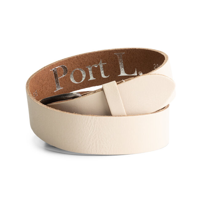 Leren jongensriem 206 creme