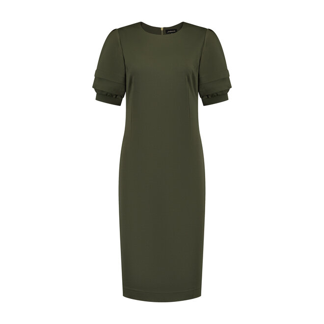 Jurk Ingeborg olijfgroen