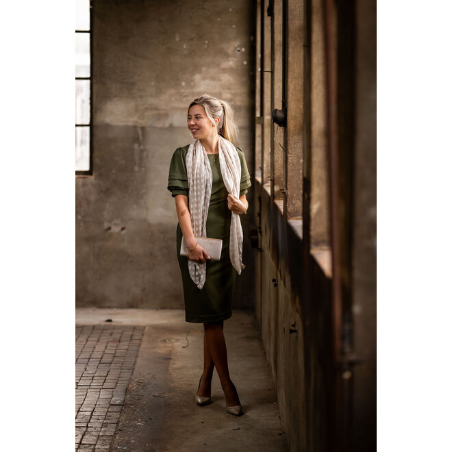 Jurk Ingeborg olijfgroen