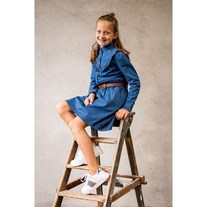 Jeansblouse Cinthia blauw