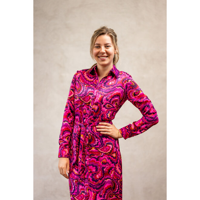 Jurk Jasmijn fuchsia