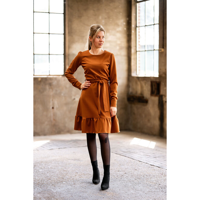 Jurk Jorieke camel