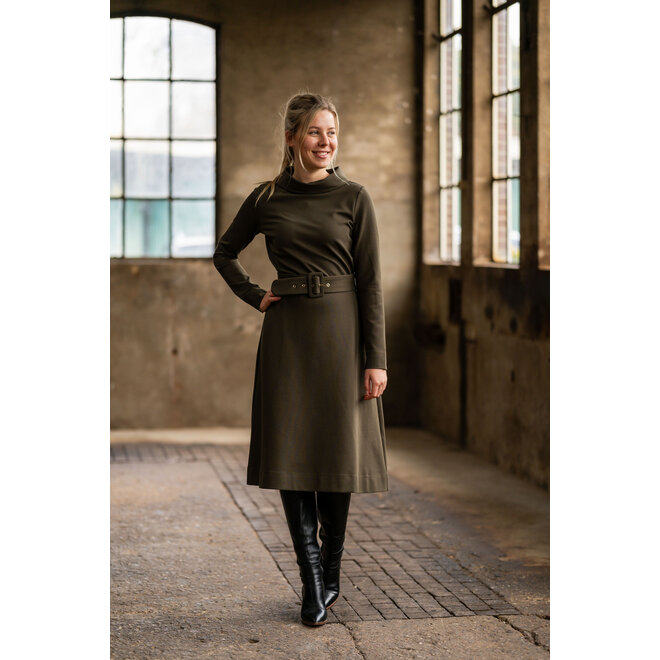 Jurk Maxime donkerolijf