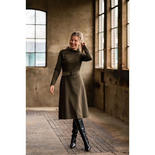 Jurk Maxime donkerolijf