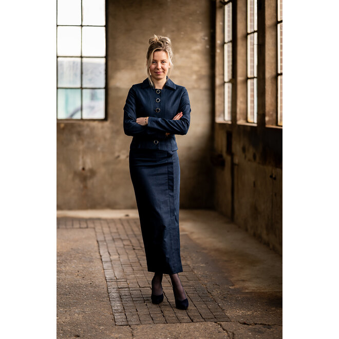 Rok Sarina donkerblauw