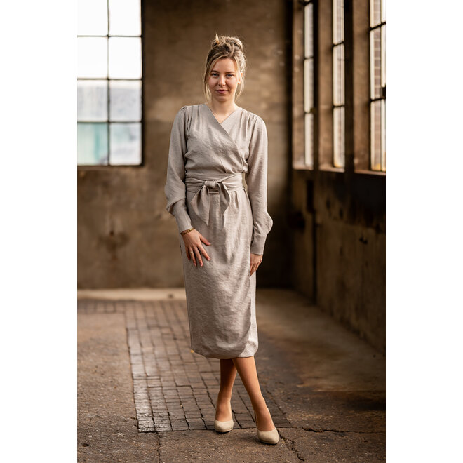 Jurk Vivian donkerzand