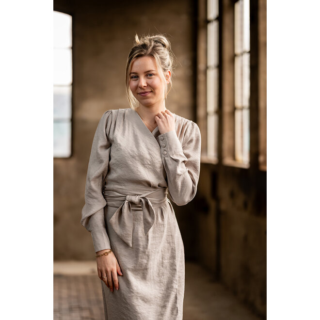 Jurk Vivian donkerzand