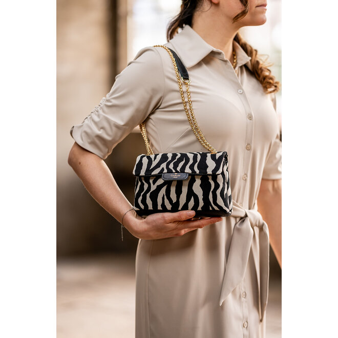 Schoudertas L697401 zebraprint