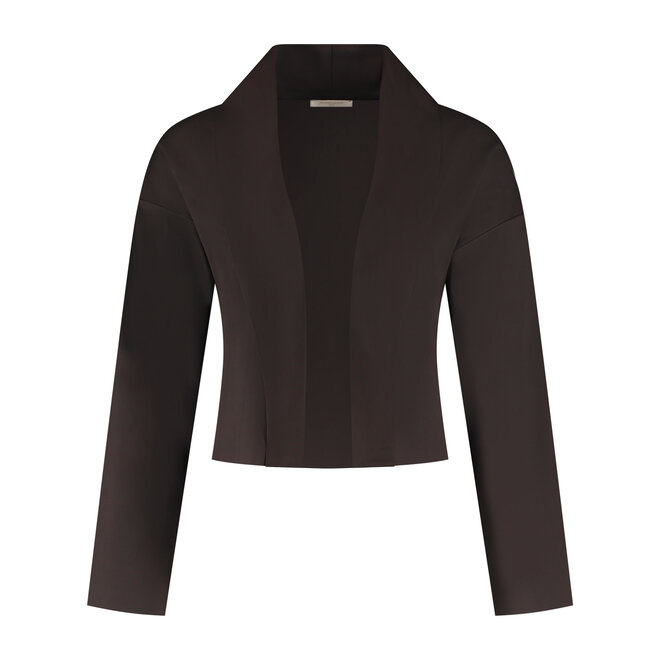 Vest Novi donkerbruin