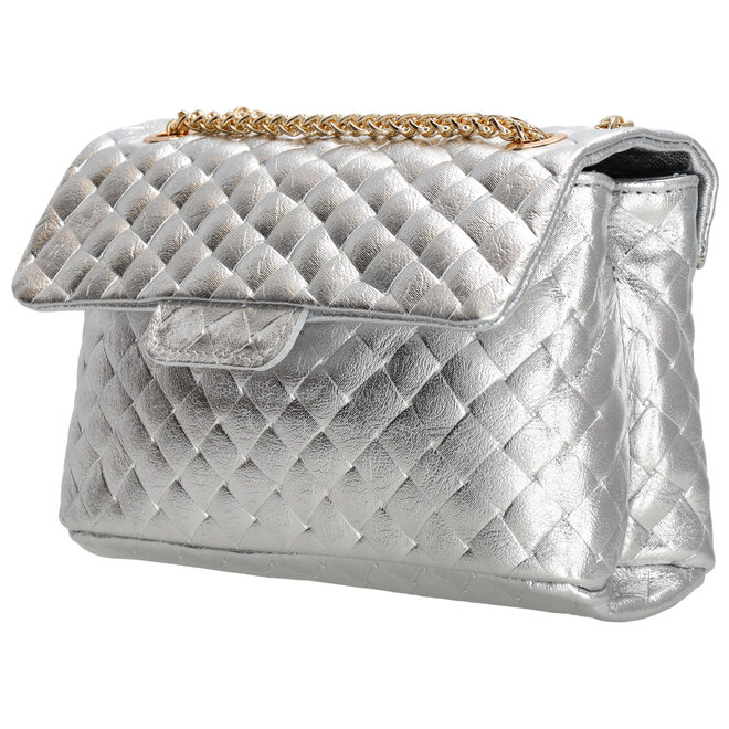 Schoudertas L704079 zilverkleur