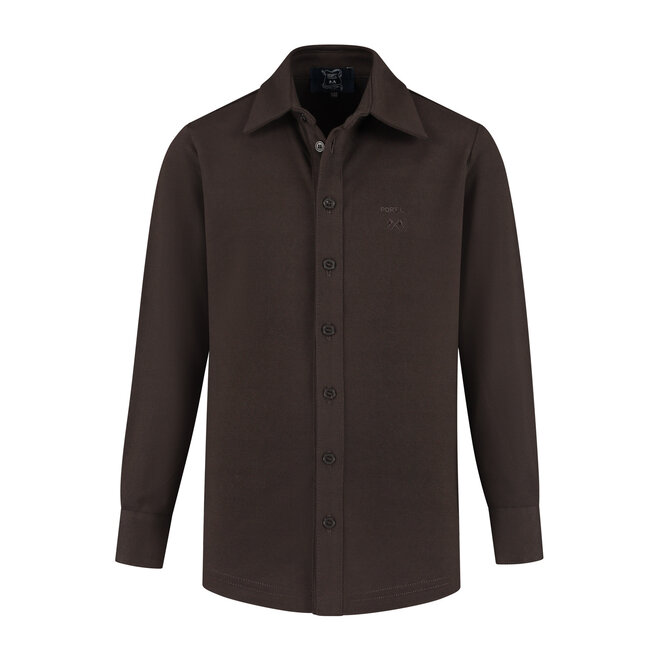 Blouse Herbert donkerbruin