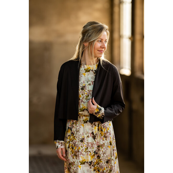 Vest Novi donkerbruin