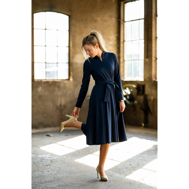 Jurk Maya donkerblauw