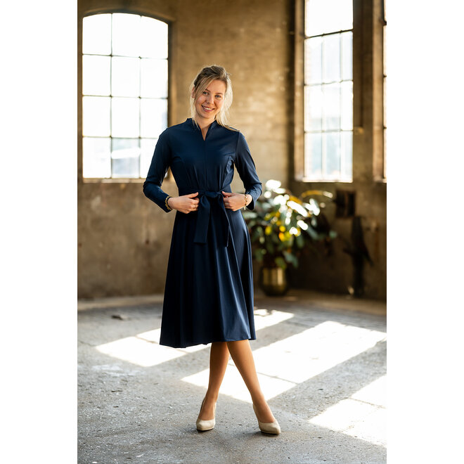 Jurk Maya donkerblauw