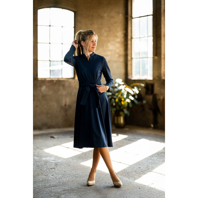 Jurk Maya donkerblauw