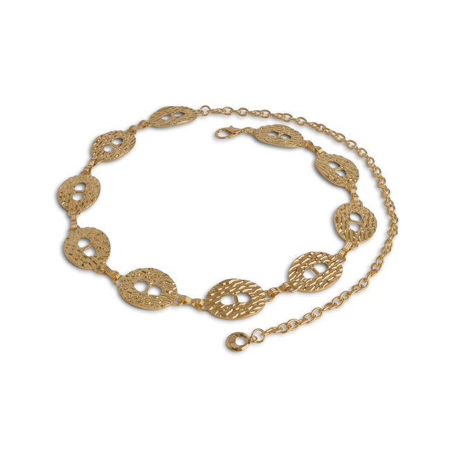 Damesriem 019 goudkleurig