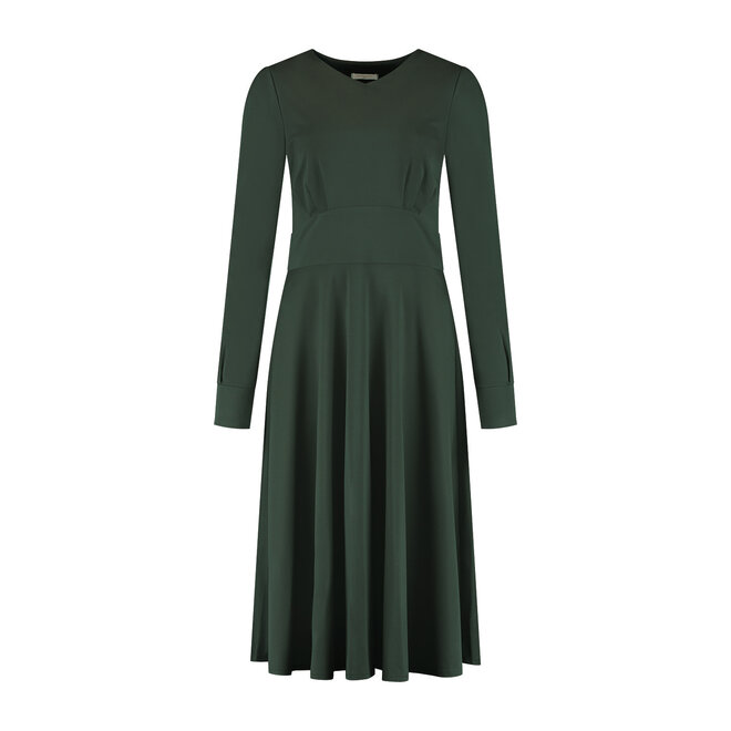 Jurk Megan donkergroen
