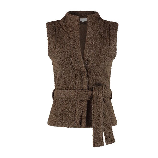 Gilet Rasja donkerbruin