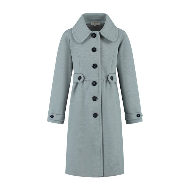 Mantel Olina ijsblauw