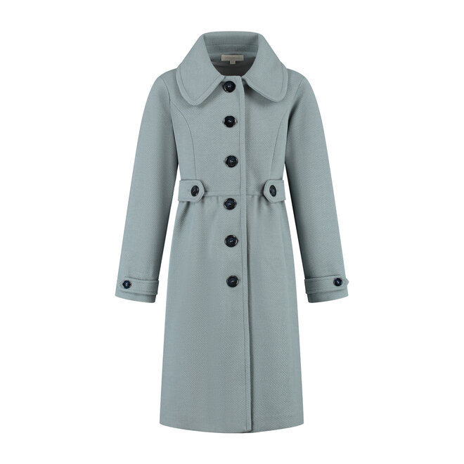 Mantel Olina ijsblauw
