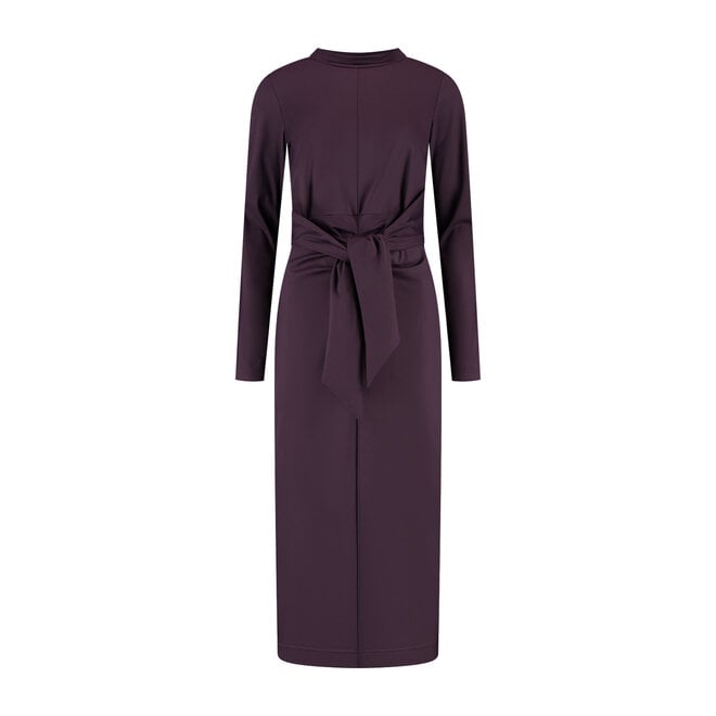 Jurk Zelena aubergine