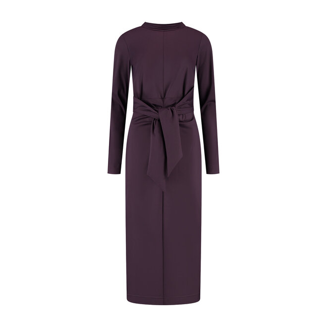 Jurk Zelena aubergine