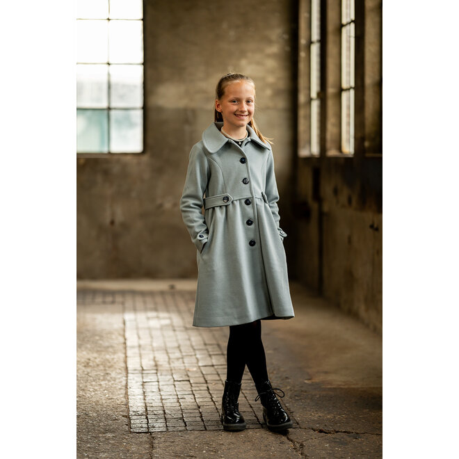 Mantel Olina ijsblauw