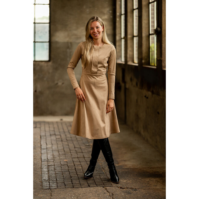 Jurk Hannah donkerzand