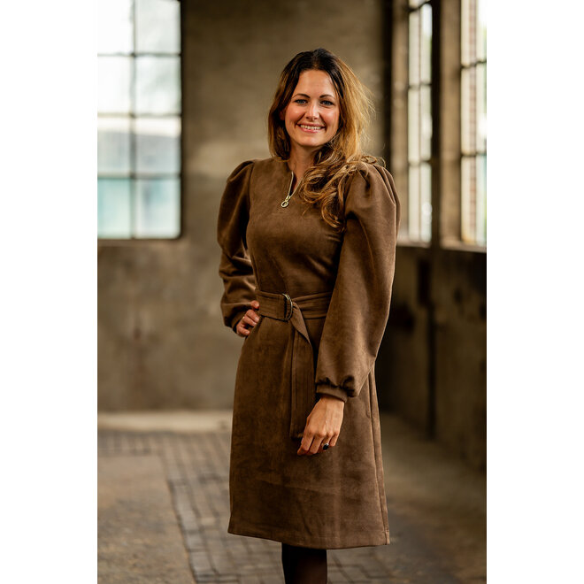 Jurk Brenda taupe